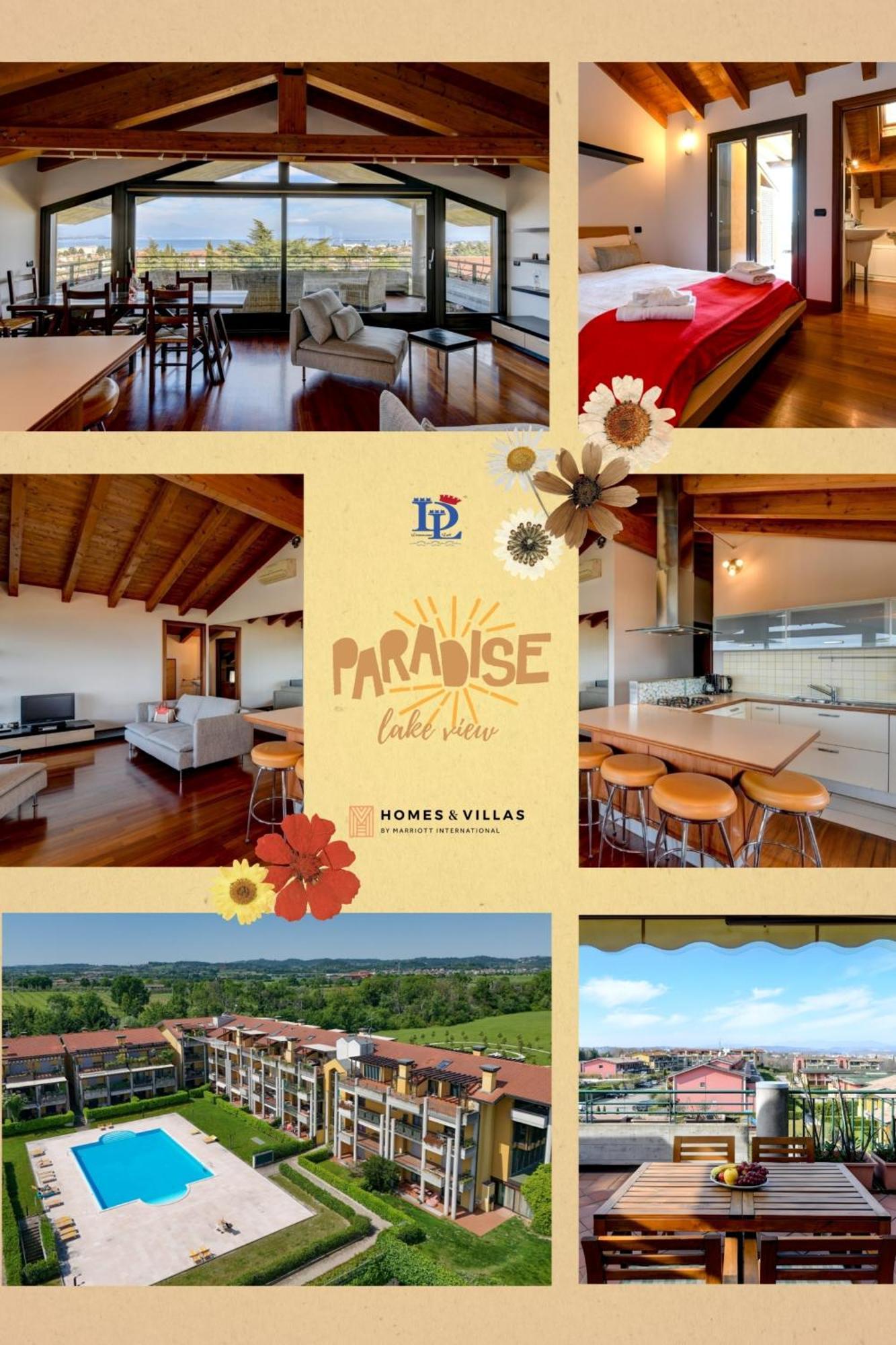 Desenzanoloft Official Partner Marriott Homes & Villas - Paradise Lake View In A 5 Pools Exclusive Residence デセンツァーノ・デル・ガルダ エクステリア 写真